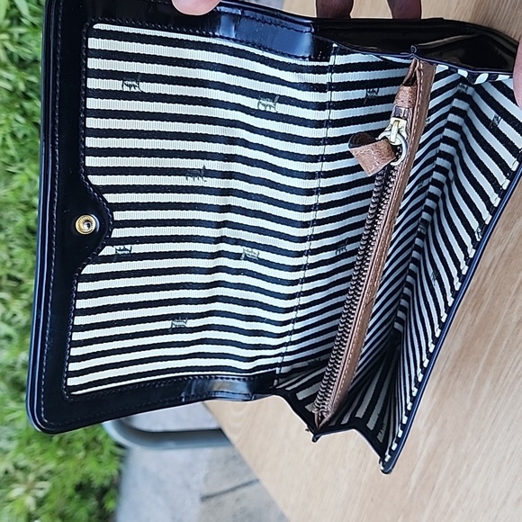 L.A.M.B. Brown Black and White Wallets with Structured Design - Picture 9 of 14